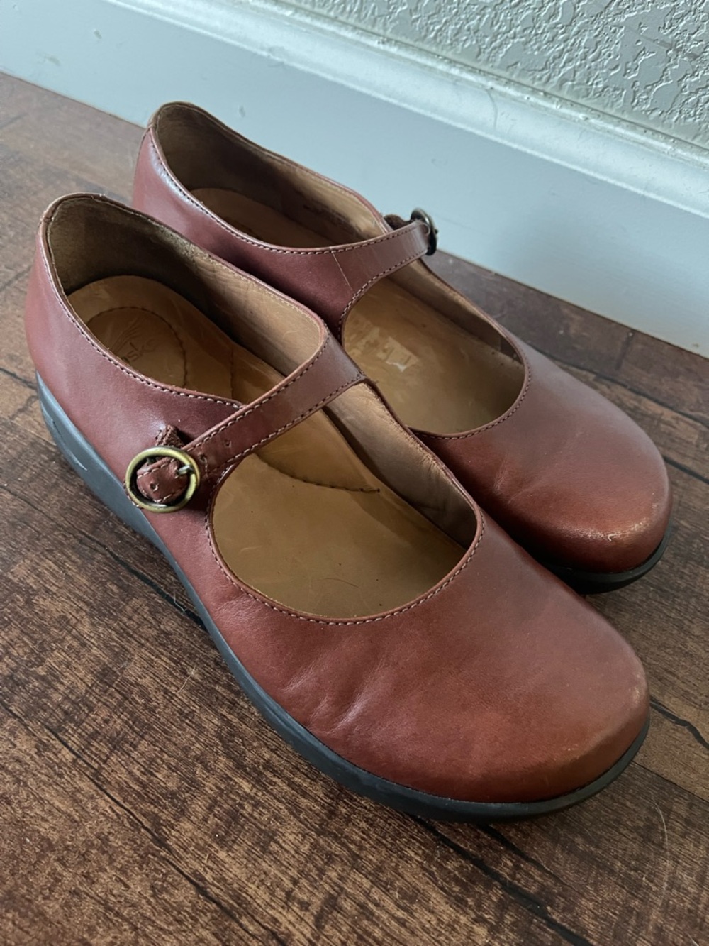Dansko Brown Leather Mary Jane’s